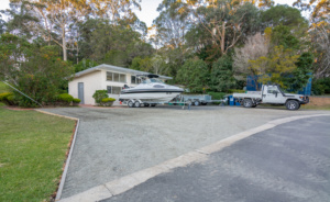 boat facilities at quarantine bay beach cottages