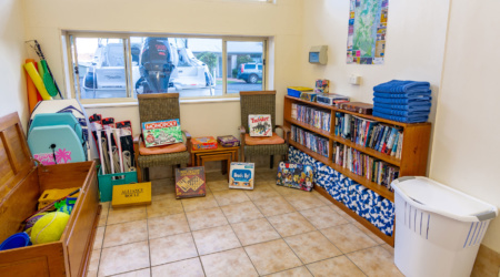 games room at quarantine bay cottages eden